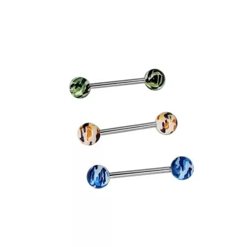 Camo tongue rings deals