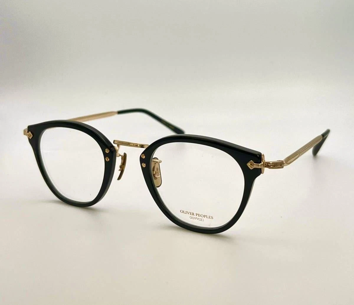 Oliver Peoples 507C BK/G Optec Japan period Eyeglasses 45□24-142 made in Japan