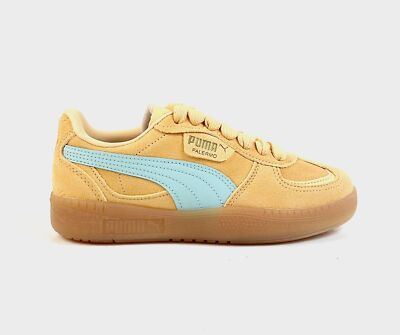 Puma Palermo Moda Xtra Gum Damen Schuhe Apricot Safe Lake (gelb/blau)