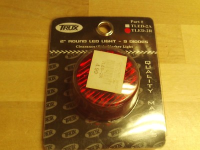 New! Trux Accessories 2'' Red 9 Diode