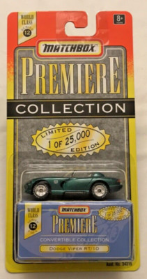 MATCHBOX Dodge Viper RT/10 Green/ Convertible Collection / Premiere Collection