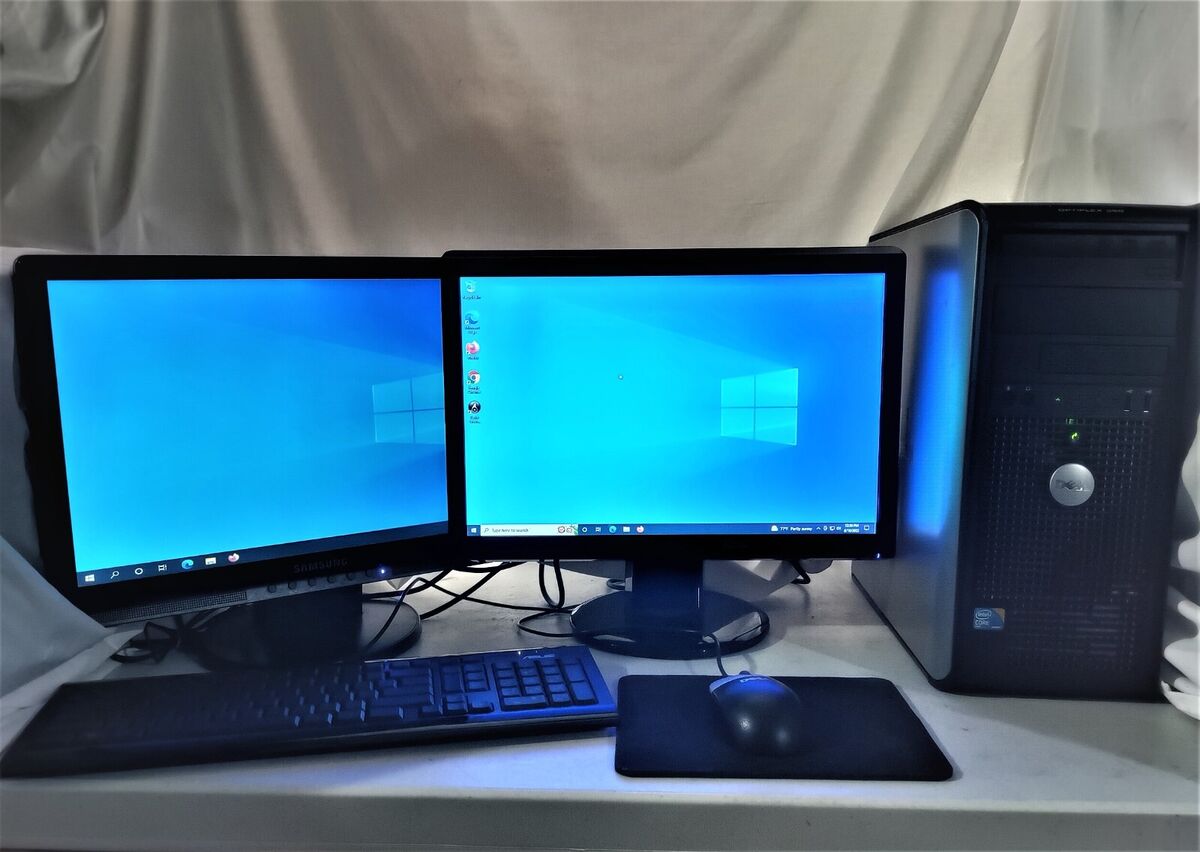 Dell Professional Business Dual Monitor Windows 10 Desktop Dell Professional Business Dual Monitor Windows 10 Desktop