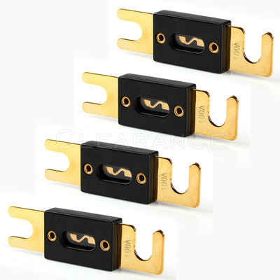 4pcs100A AMP ANL Type Fuse Gold Plated High Quality Fuses Car Audio Blade