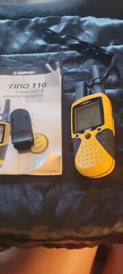Garmin rino 110 Handheld GPS Navigator Two-Way Radio Yellow | eBay