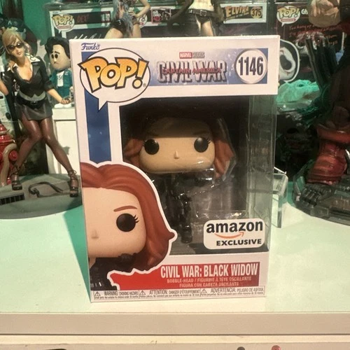 Funko Pop! Vinyl: Marvel Captain America: Civil War Black Widow #1146 Amazon Ex