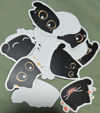 Random Cat Sticker Cute Animal Vinyl Decal for Laptop Phone Bottle