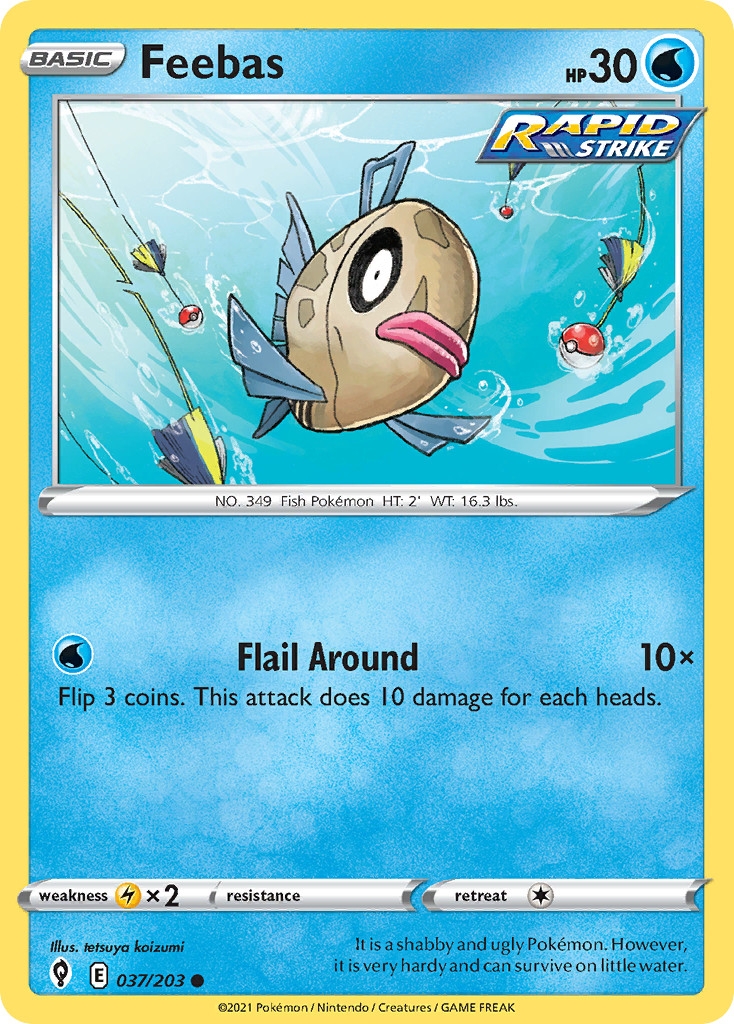 Feebas 037/203 Common Evolving Skies Near Mint