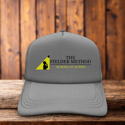 The Fielder Method School Of Acting Mens Trucker Hat Grey Nathan For You Cap