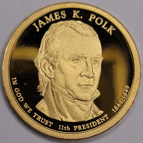 2009-S Presidential Dollar James K Polk Proof — photo from the most recent tracked eBay sale