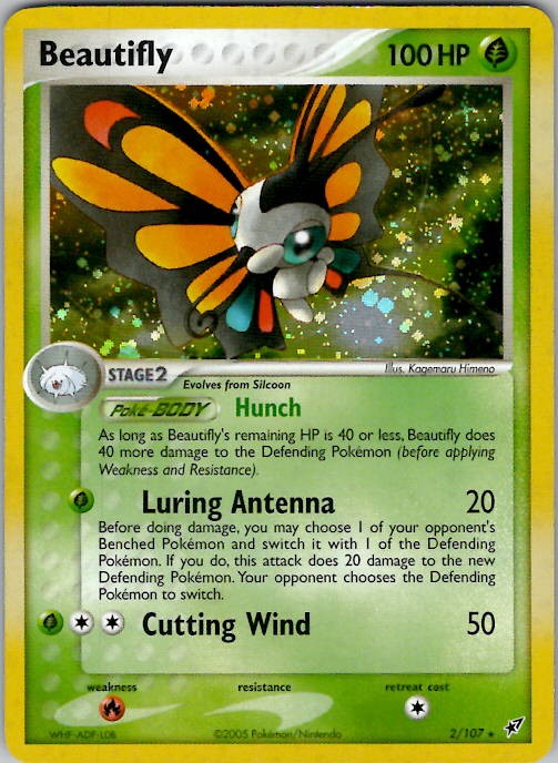 Beautifly Deoxys 2/107 Holo NM