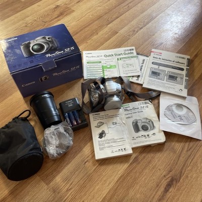 Canon PowerShot S2 IS 5.0MP 12x Optical Zoom Digital Camera Tested- plus lens 