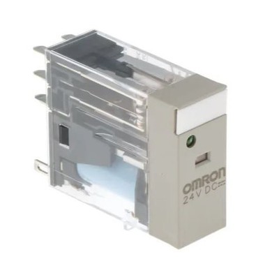 1 x Omron Leistungsrelais, 24V DC Spule, 5A Schaltstrom, DPDT