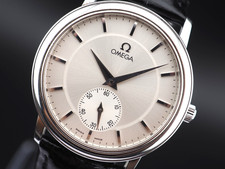 ▶️Vintage N MINT Omega De Ville Cal.651 Ref.125.0050 Silver Qz Mens Watch JAPAN
