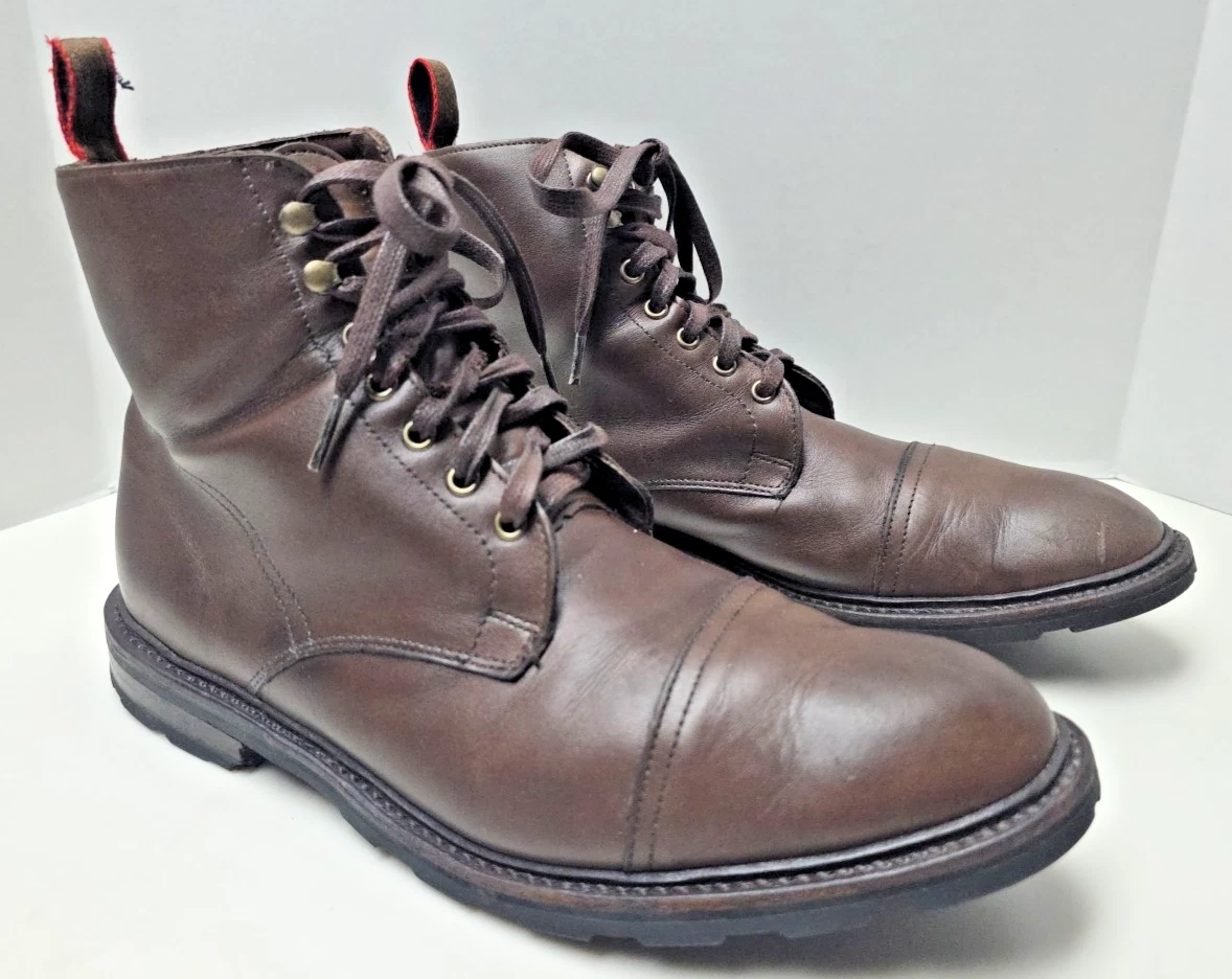 Allen Edmonds Mens 11.5 D Alpine Cap Toe Boots Brown Leather  display picture 3