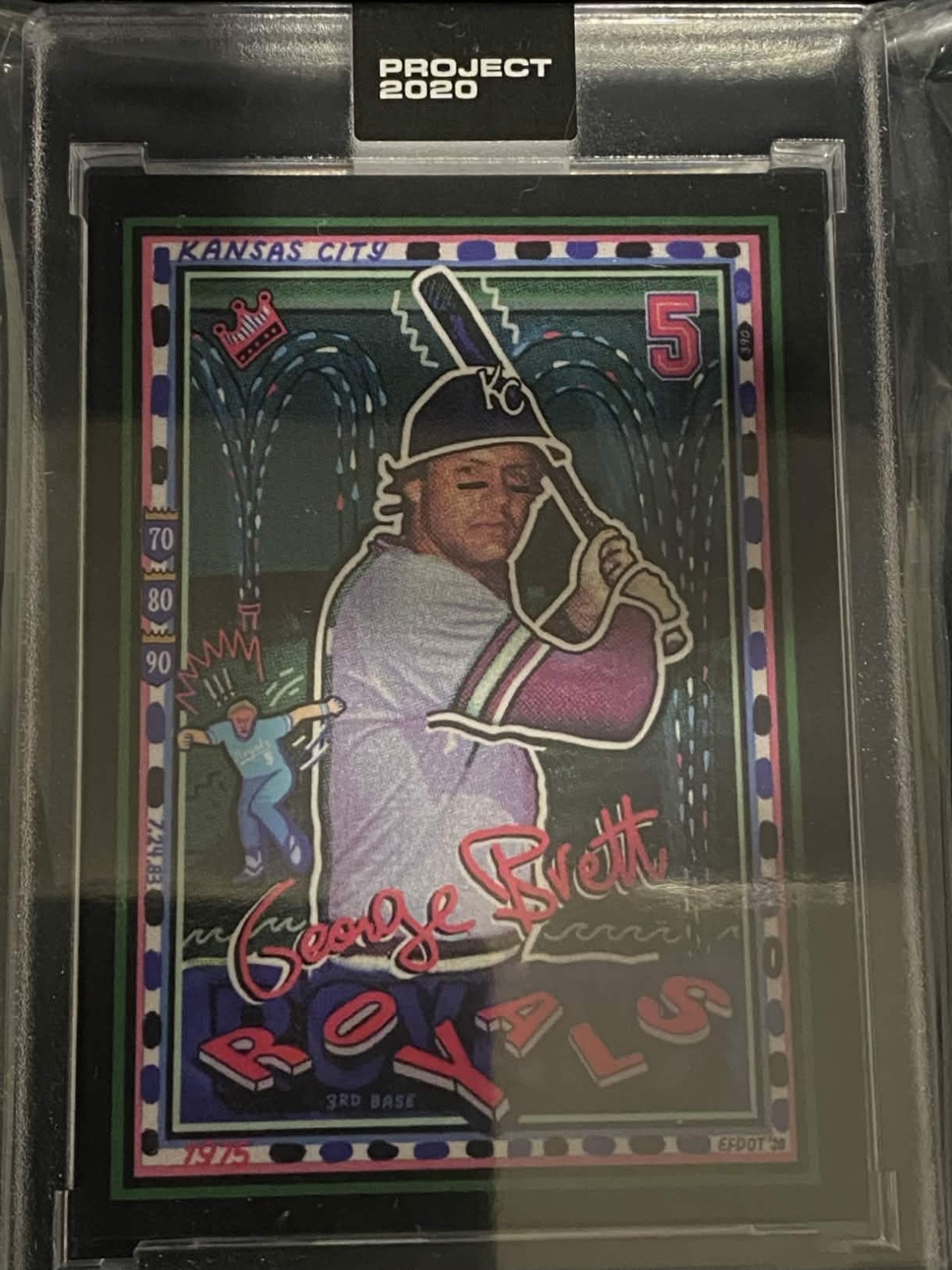 2020 Topps Project 2020 - 1975 Topps George Brett #192 Efdot /3851