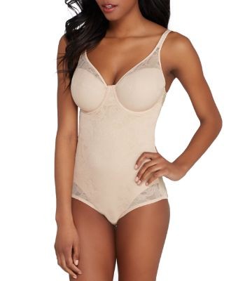 Bali Bodysuit Beige 34C Women's NWT