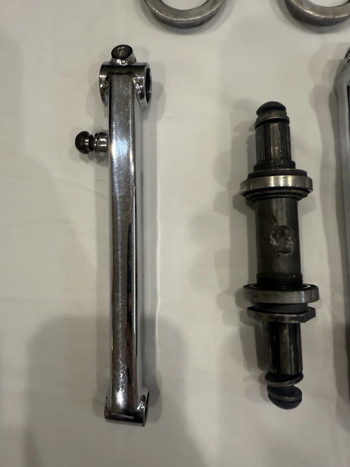 Redline 401 Half Wrap 180mm BMX Cranks  Dimple Spindle (Slight Bent Spindle) - Image 3 of 4