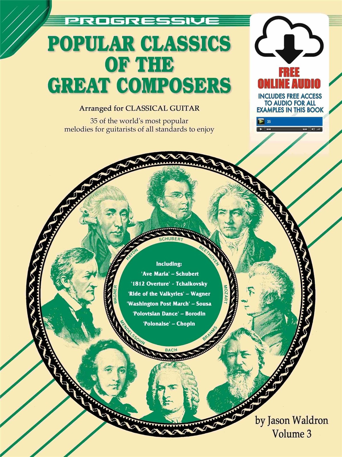 Prog. Popular Classics of the Great Composers 3 Jason Waldron Book and Audio Onl