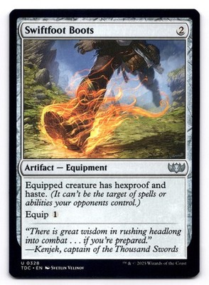 Swiftfoot Boots NM 328 Commander: Tarkir: Dragonstorm Magic: The Gathering