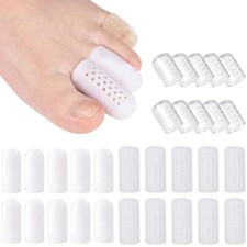 Silicone Toe Protector Gel Anti-Friction Breathable Toe Finger Caps 30PCS Covers