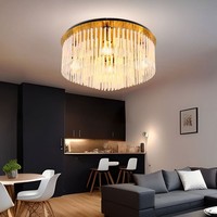 Deckenleuchte Deckenlampe Wohnzimmerlampe Metall Gold Biglight