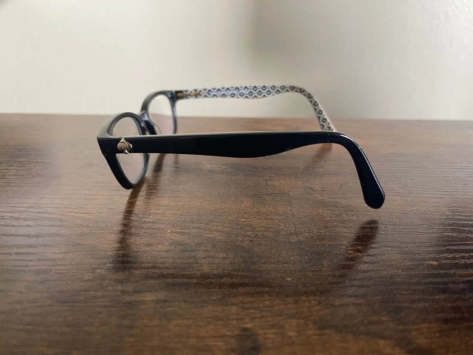 Monturas de gafas florales negras Kate Spade New York Brylie solo 52-16-135 mm Foto 4 de 4