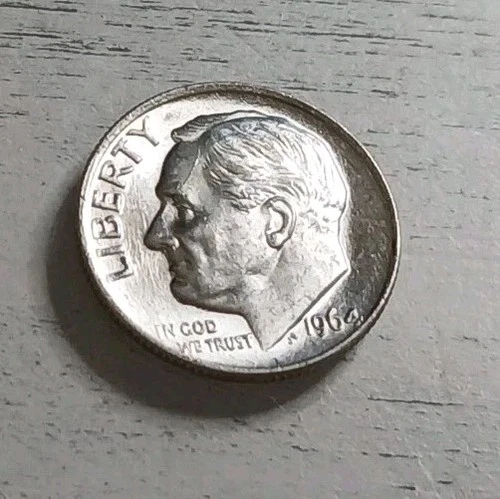 1964-P BU Great Bands Roosevelt 90% Silver Dime ~ Free Shipping!