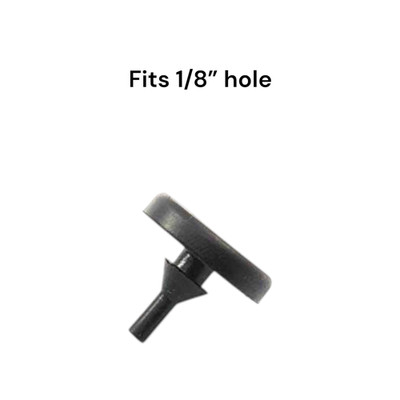 Rubber Pull-Through Bumper 7/8'' Diameter for 1/8'' Hole & 1/8'' Panel - dangoodbuy