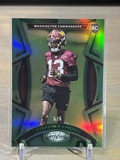 2023 Panini Certified Emmanuel Forbes RC Green Foil #/5 Washington Rookie Rams