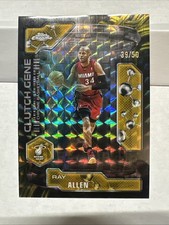 2025-26 Topps Chrome Ray Allen Clutch Gene Geometric Gold Refractor 39/50 Heat