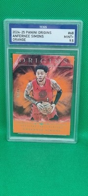 TCGS 9.5 ANFERNEE SIMONS 2024-25 Panini Origins Basketball #68 Orange 44/75 NBA
