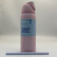 Owala FreeSip Sugar Plum Fairy 32 Oz Water Bottle Holiday Collection Pink