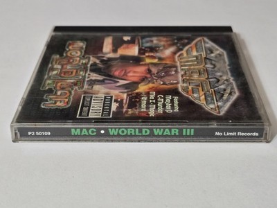 MAC WORLD WAR III CD 1999 NO LIMIT RECORDS G FUNK GANGSTA MASTER P