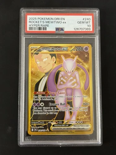 Team Rocket's Mewtwo ex 240/182 Sv10: Destined Rivals Holo