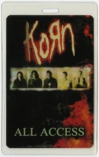 Korn 2002 Tour With No Name Concert Tour All Access Laminated Backstage Pass