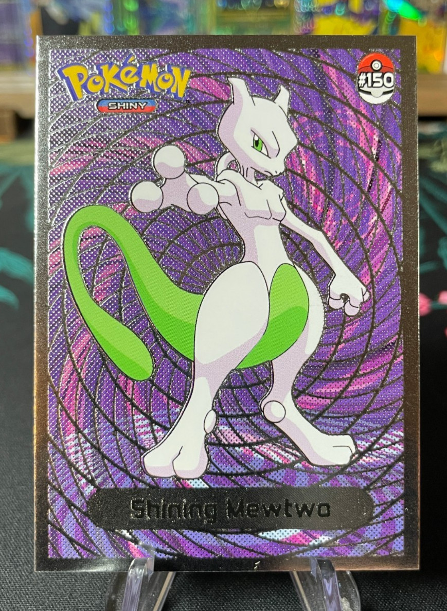  SHINING MEWTWO Non-TCG 2024 SHINY POKEMON Card Kanto Peru Foil NM 