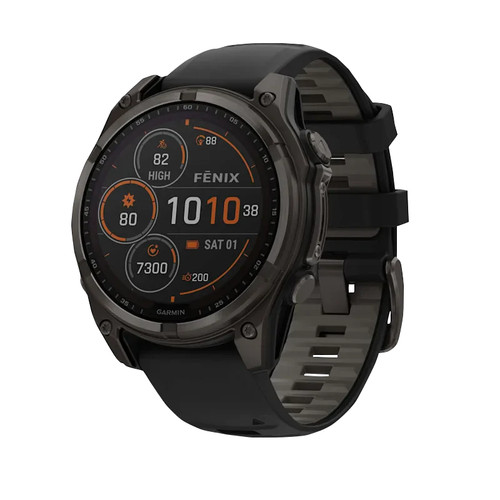 Garmin Fenix 8, (51mm), Solar Sapphire, DLC Titanium 010-0xxxx-xx