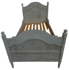 LETTO VINTAGE SHABBY ABETE MASSELLO L 208 P 110 H 126 H 87
