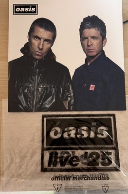 Oasis Programme Ebay OASIS LIVE 25 OFFICIAL 2025 TOUR SOUVENIR PROGRAMME UK BOOKLET LIAM ...