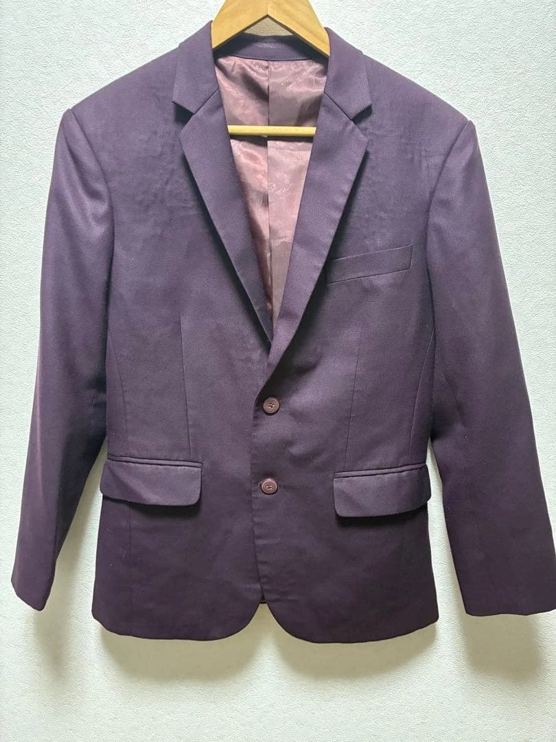 Vintage Men's Casual Suit Setup Purple
