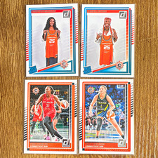 Panini 2024 Donruss WNBA 4-Card Lot Rated Rookie Morrow Rivers Charles Sheldon