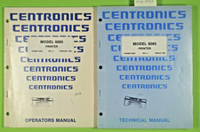 Vintage Manual - 2  Centronix Manuals 1983 - Model 6085 Printer