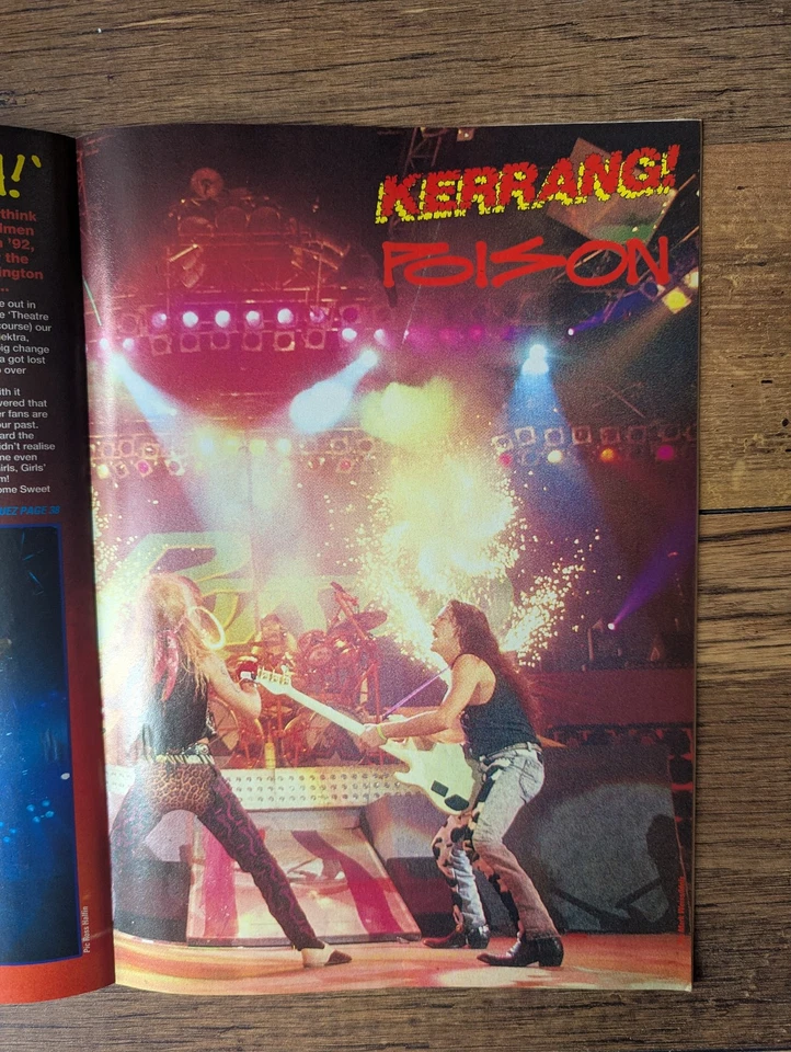 Kerrang! 373 Motley Crue, Savatage, Lita Ford, Aeromith, Wolfsbane, 4 Posters - Image 2 of 4
