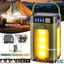 Lampe solaire d'extérieur pour tente à crochets, lanterne de camping d'urgence