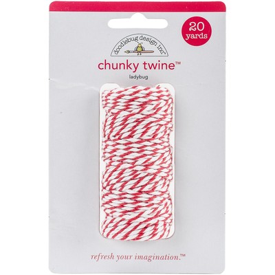 Doodlebug Monochromatic Chunky Twine 20yd - Marienkäfer - MONOCT-4806