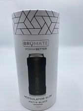 Brumate Hopsulator Slim Insulated Can Cooler in Matte Black 12oz Shipt