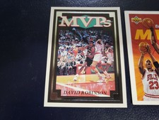 David Robinson San Antonio Spurs MVPS Silver White Border Prototype OVERSIZE (a)