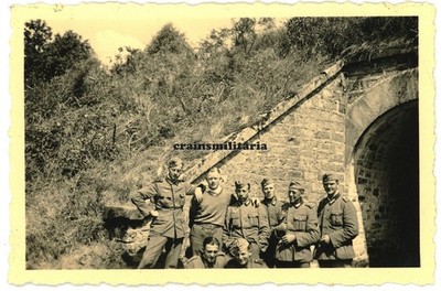 Orig. Foto Eingang des FORT DE LA MOUCHE Festung Epinal Vosges Frankreich 1940
