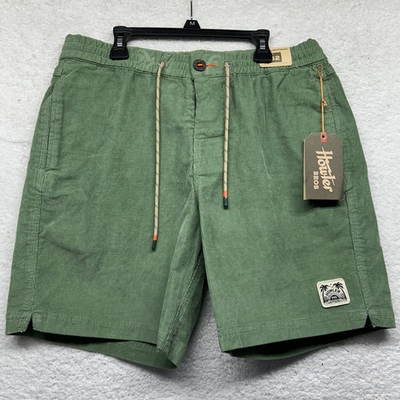 #ad Howler Brothers Mens Size 32 Lichen Green Pressure Drop Cord Shorts $35.99