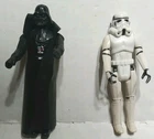 Star Wars Original 1977 Action Figure Lot : Darth Vader with Cape &Storm Trooper